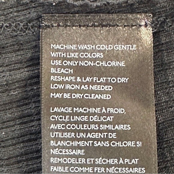 We The Free Gray Citrine Tee Long Sleeve Relaxed Blouse Size XS - Picture 9 of 13